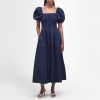 Woemn Barbour Dresses | Barbour Macy Cotton-Seersucker Midi Dress