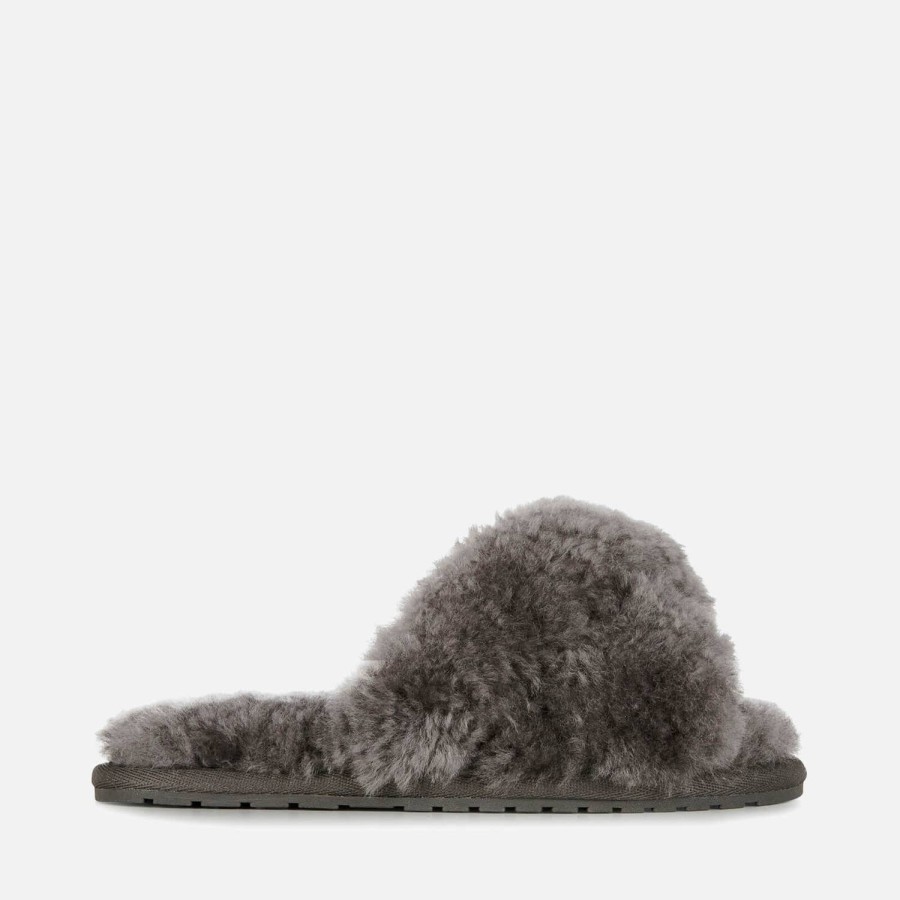 Child & Baby EMU Australia Footwear | Emu Australia Kids' Mayberry Teens Slippers Charcoal