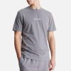 Men Calvin Klein Socks & Underwear | Calvin Klein Men'S Modern Structure Lounge T-Shirt - December Sky