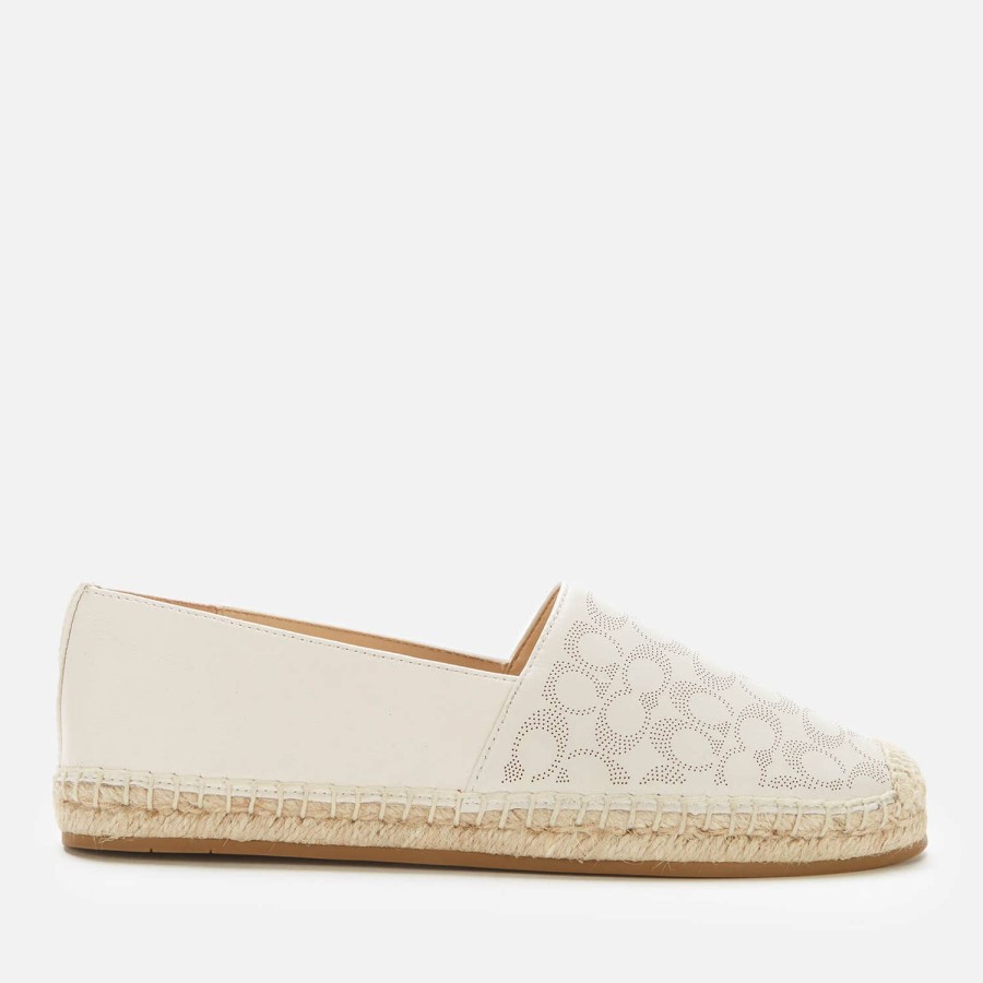 Footwear Coach Espadrilles | Coach Women'S Carley Espadrilles - Chalk