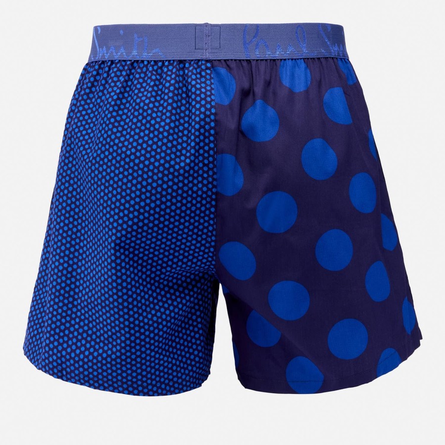 Men Paul Smith Socks & Underwear | Paul Smith Polka Dot Cotton-Poplin Boxer Shorts