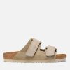 Footwear Birkenstock Sandals | Birkenstock Men'S Uji Suede Double Strap Sandals