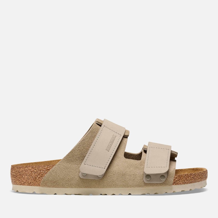 Footwear Birkenstock Sandals | Birkenstock Men'S Uji Suede Double Strap Sandals