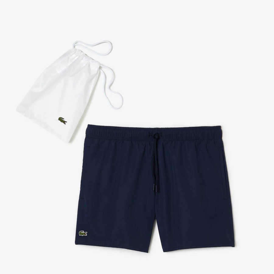 Men Lacoste Swimwear | Lacoste Logo-Appliqued Shell Swim Shorts