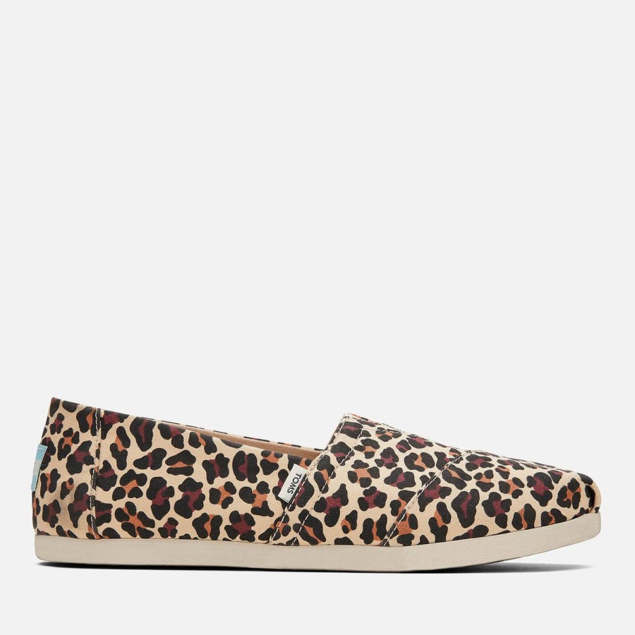 Footwear TOMS Espadrilles | Toms Women'S Alpargata Vegan Slip-On Pumps - Beige Classic Leopard