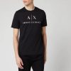 Men Armani Exchange T-Shirts | Armani Exchange Men'S Ax Logo T-Shirt - Black