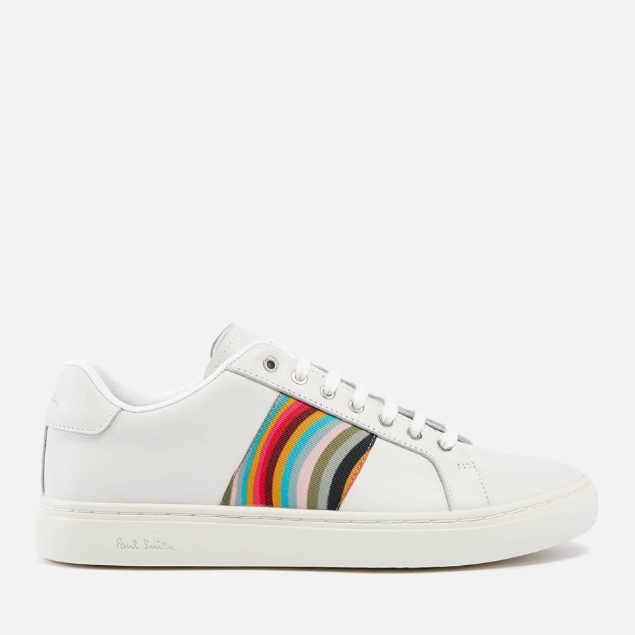 Footwear Paul Smith Trainers | Paul Smith Lapin Grosgrain-Trimmed Leather Trainers