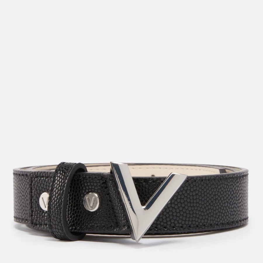 Woemn Valentino New In: Accessories | Valentino Women'S Divina Belt - Nero/Argento