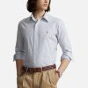 Men Polo Ralph Lauren Shirts | Polo Ralph Lauren Classic Pinstriped Oxford Cotton Long Sleeve Shirt